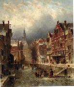 unknow artist European city landscape, street landsacpe, construction, frontstore, building and architecture.017 USA oil painting reproduction
